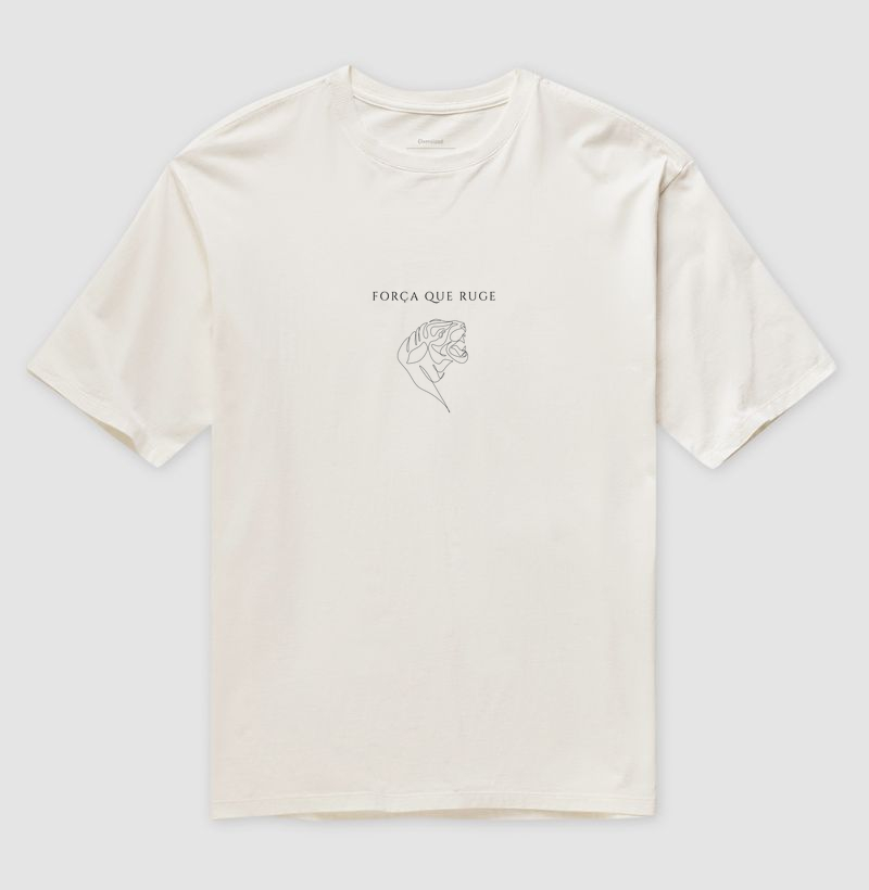 Camiseta Oversized Força que Ruge