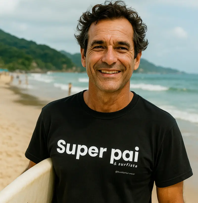 Camiseta Super Pai & Surfista