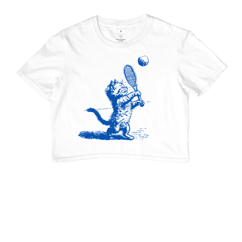 CAT PLAYS TENNIS - Cropped