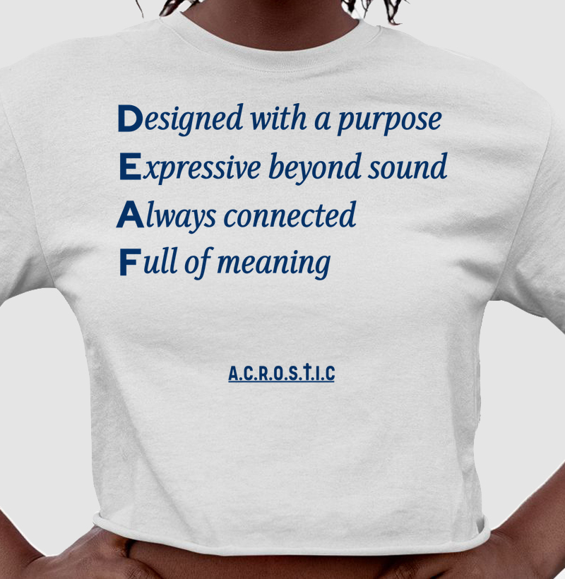 D.E.A.F | a.c.r.o.s.t.i.c