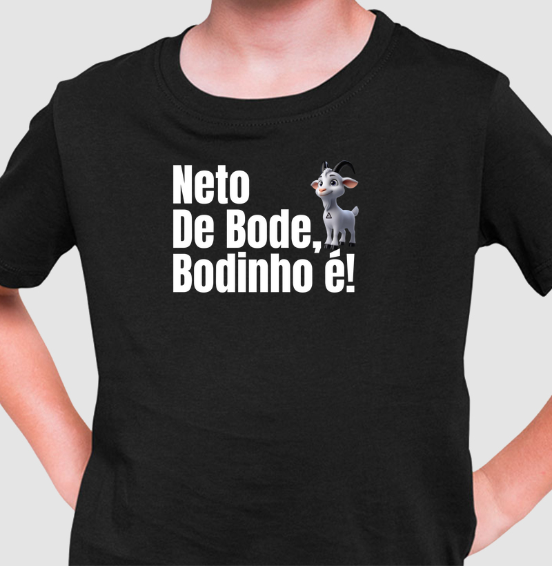 Camiseta Infantil Bodinho É - Mr. GADU - Neto