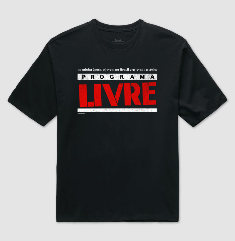 Programa Livre - SBT - Camiseta Oversized