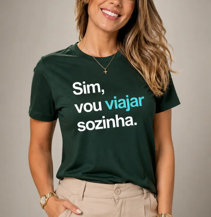 Sim, vou viajar sozinha