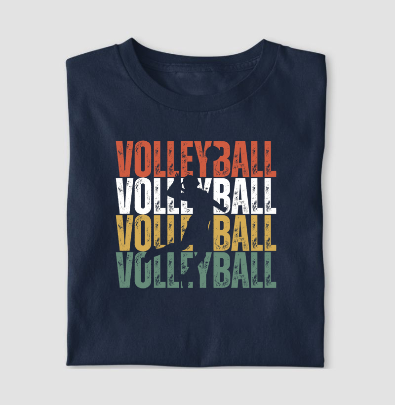 Vintage Volleyball Silhueta