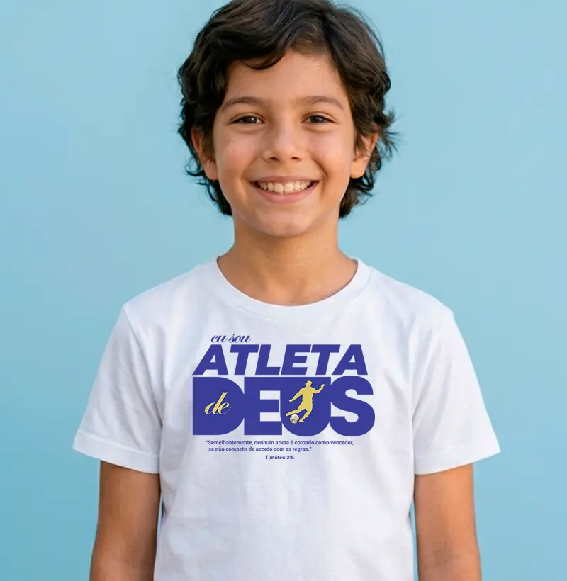 Camiseta Atleta de Deus - Kids