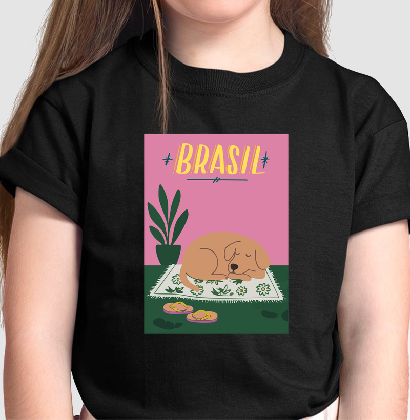 brasil cachorro caramelo - Camiseta Infantil