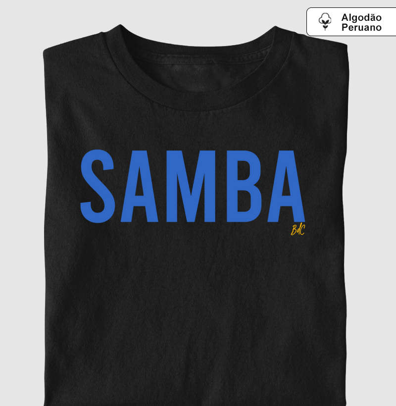 Samba Premium - 100% Algodão Peruano - Azul