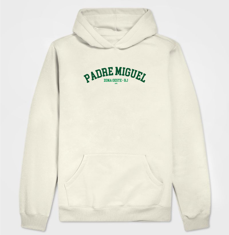 Padre Miguel - Verde e Branco - Hoodie Moletom