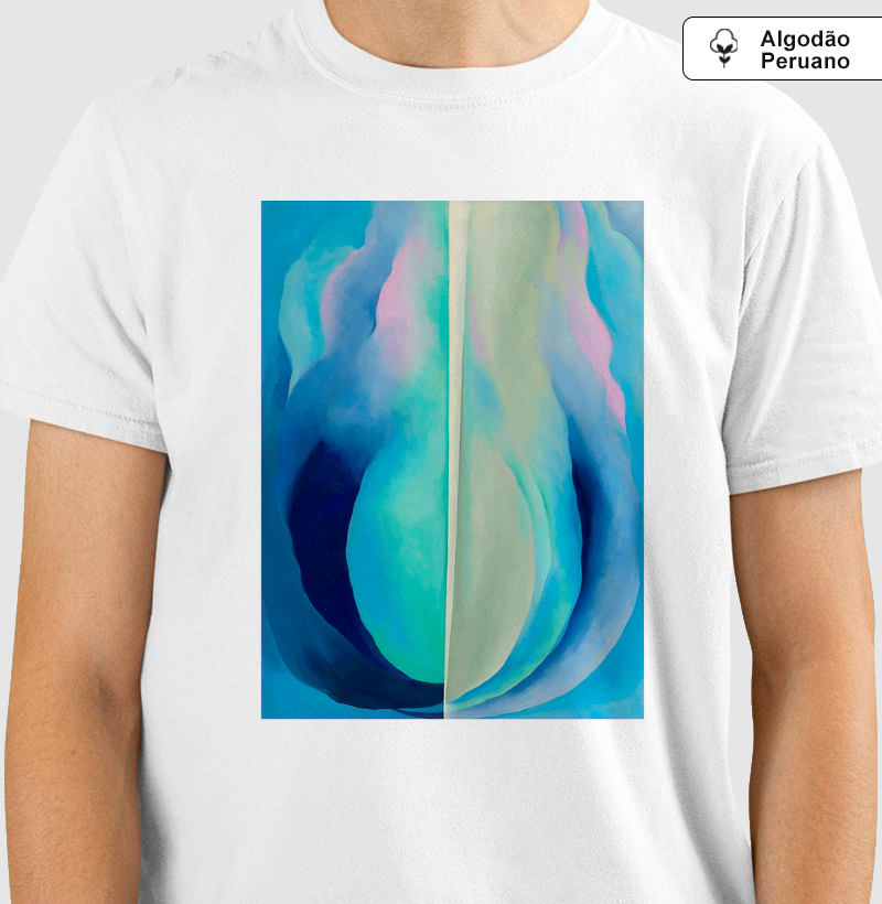 Camiseta Georgia O'Keeffe | Arte Abstrata Moderna | Algodão Peruano Premium