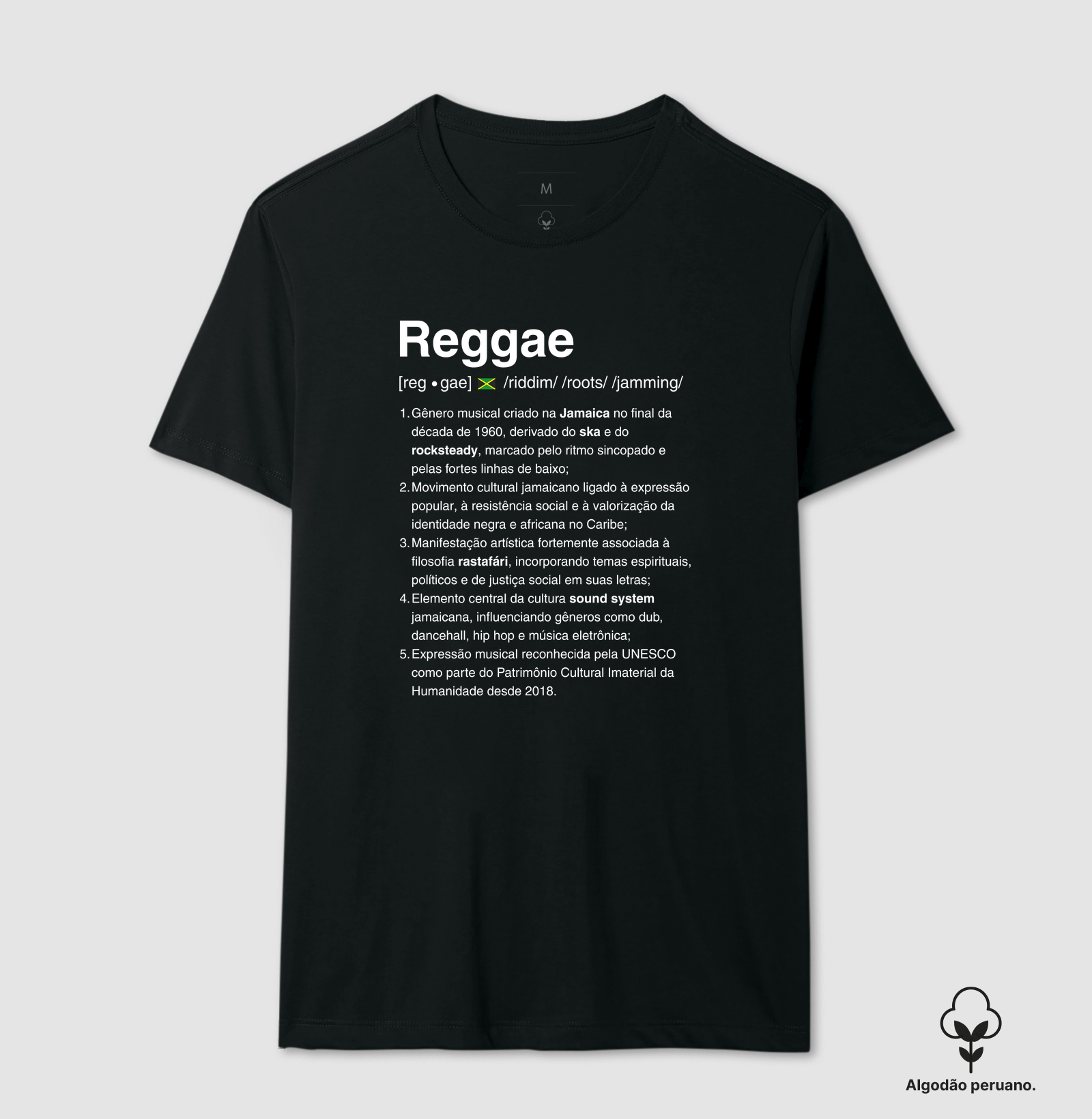 Definição Reggae - Camiseta Algodão Peruano