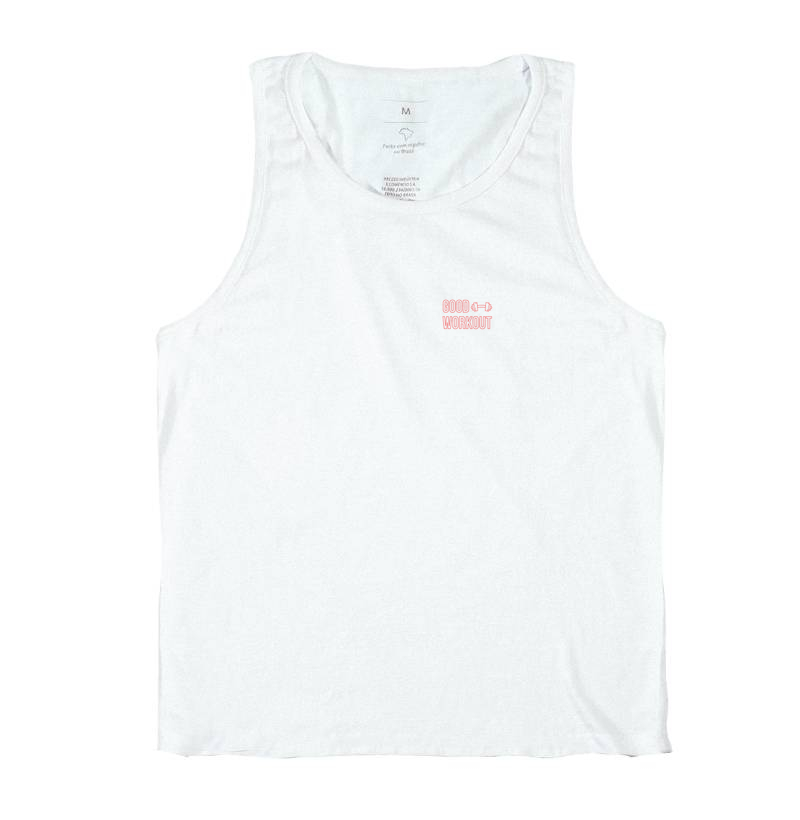 Regata Good Workout com Halter Logo Vermelha