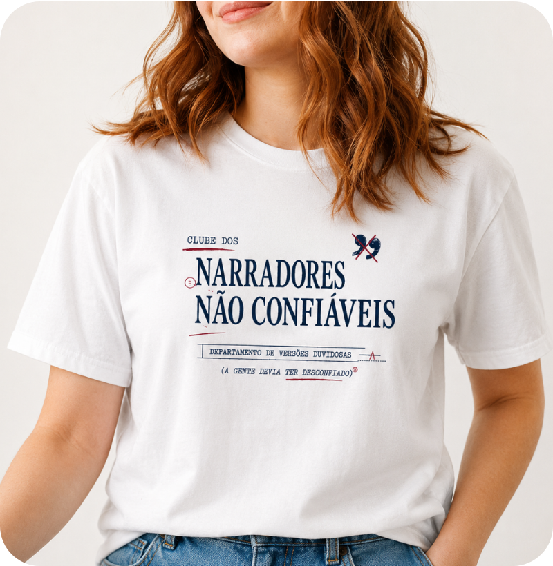 Camiseta Clube dos Narradores Não Confiáveis