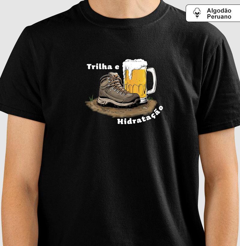 Camiseta Trilha e Hidratação - Masculina