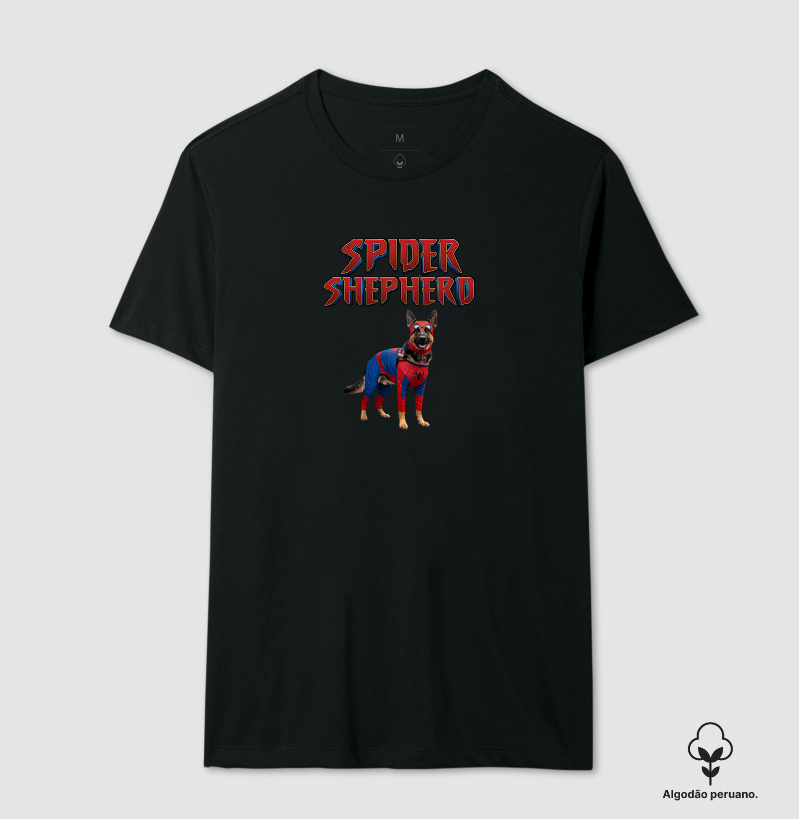 Spider Shepherd - Camiseta Algodão Peruano