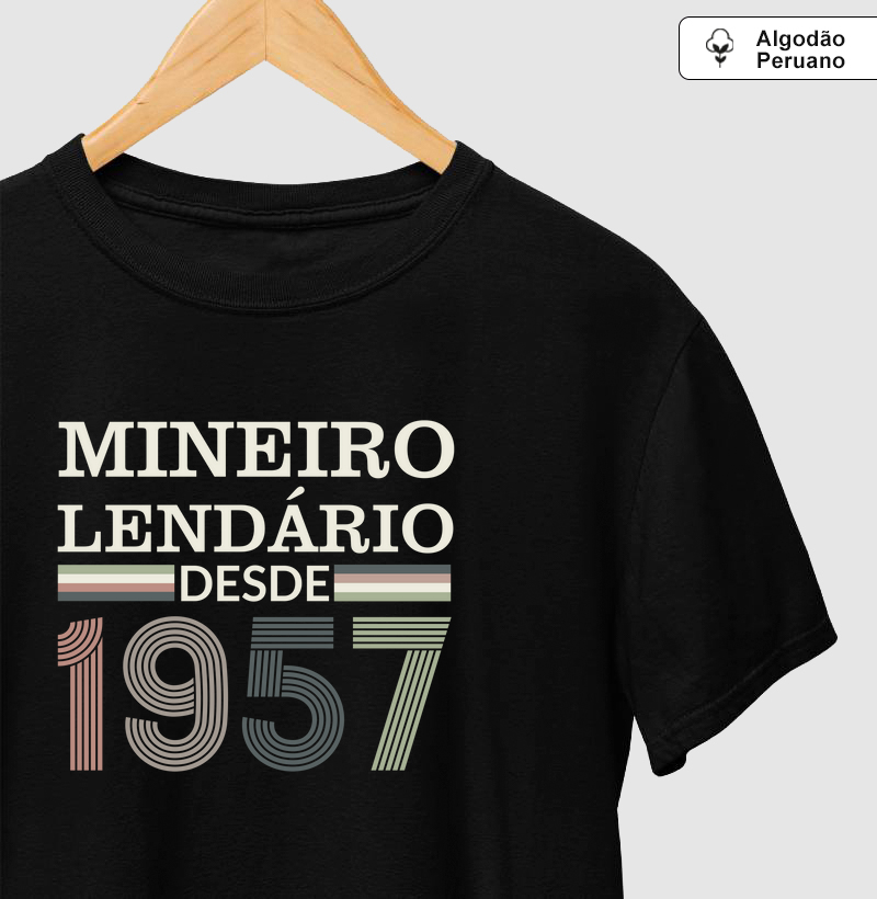 Camiseta Mineiro Lendário desde 1957 | Para personalizar 👉ANTES DA COMPRA👈 chame no WhatsApp