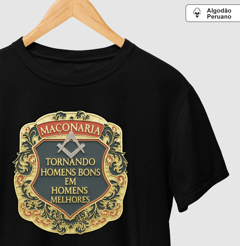 Camiseta Algodão Peruano Propósito da Maçonaria - Mr. GADU