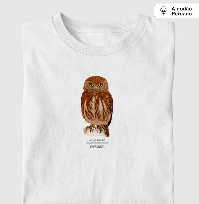 Aves do Brasil - Coruja Caburé - Algodão Peruano
