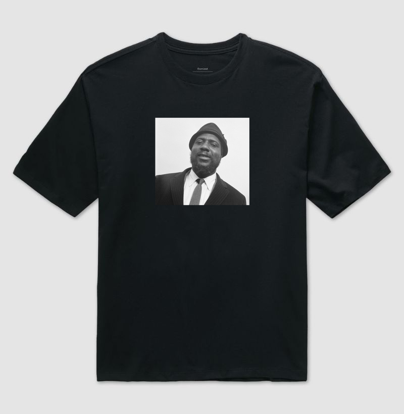 Thelonious Monk, 1964 - Camiseta Oversized