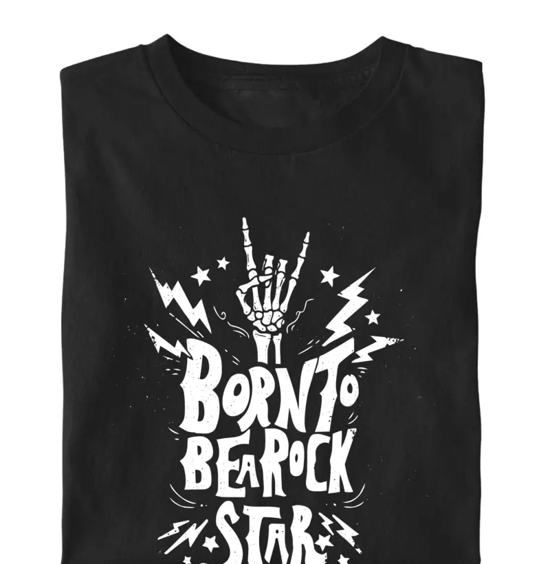 Camiseta Born To Be A Rock Star | Últimas Palavras