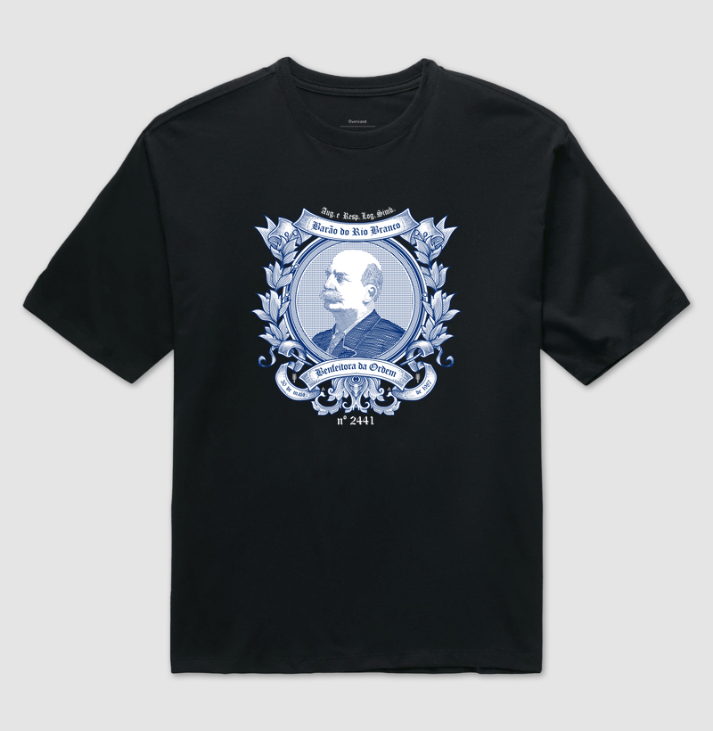 Camiseta exclusiva ARLS Barão do Rio Branco Nº 2441 - Benfeitora da Ordem