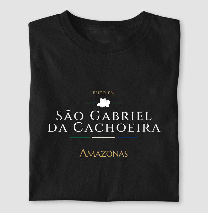 Feito em São Gabriel da Cachoeira AM - Camiseta