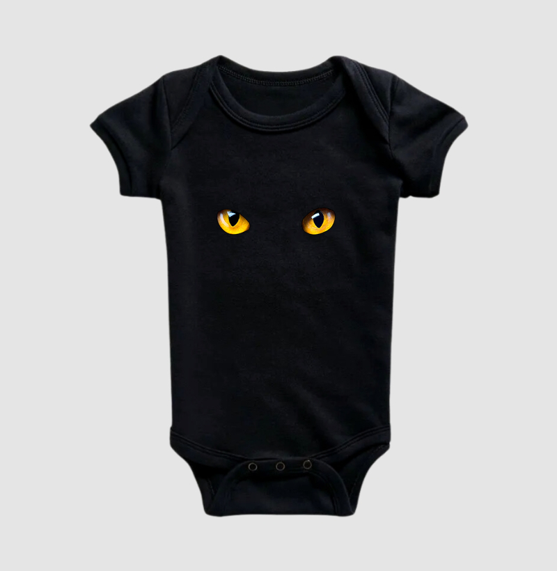 Olho Gato Preto - Body Infantil