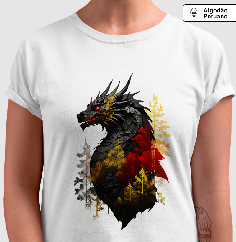 Camiseta Algodão Peruano Fogo da Destruição