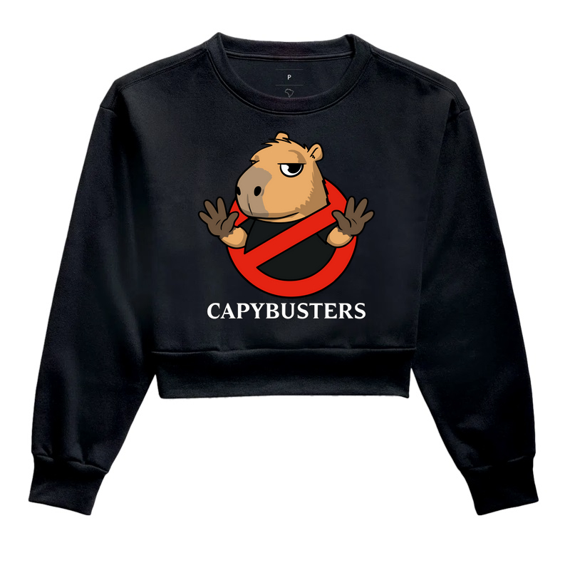 Camiseta Capybusters - Cropped Moletom