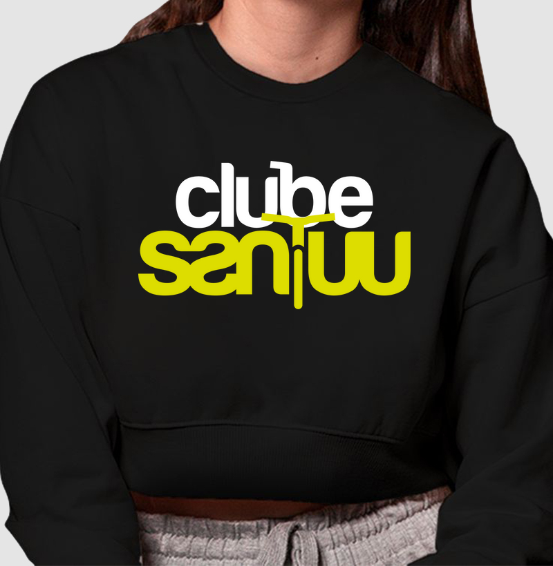 Cropped Moletom Feminino "Clube Santuu"