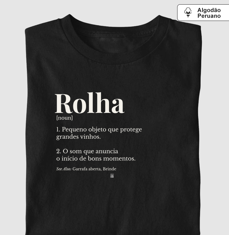 Camiseta Rolha — Wine Dictionary