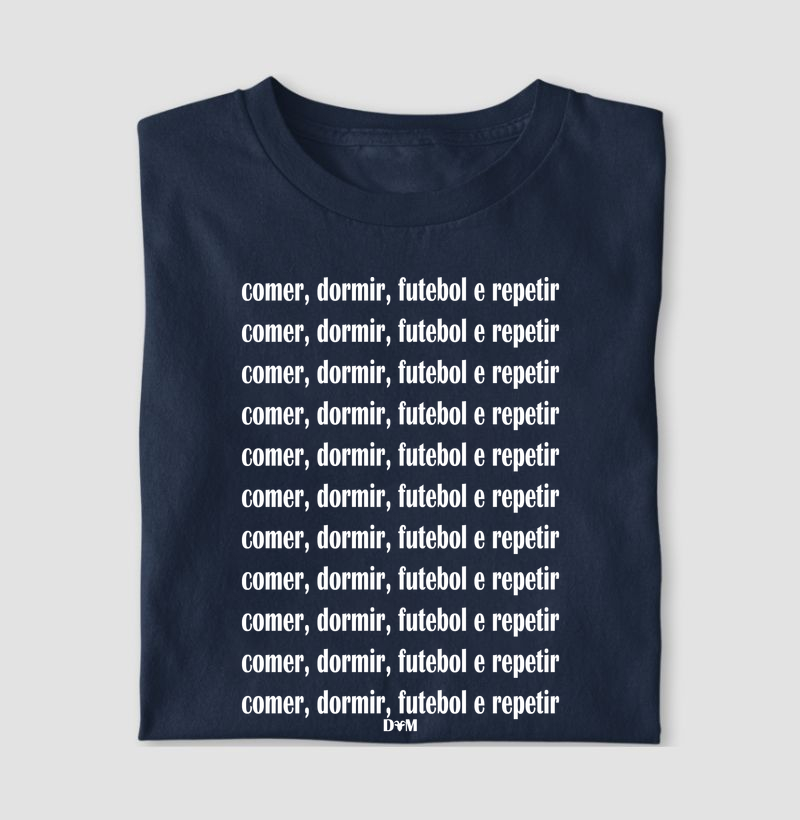 Camiseta Futebol e Repetir