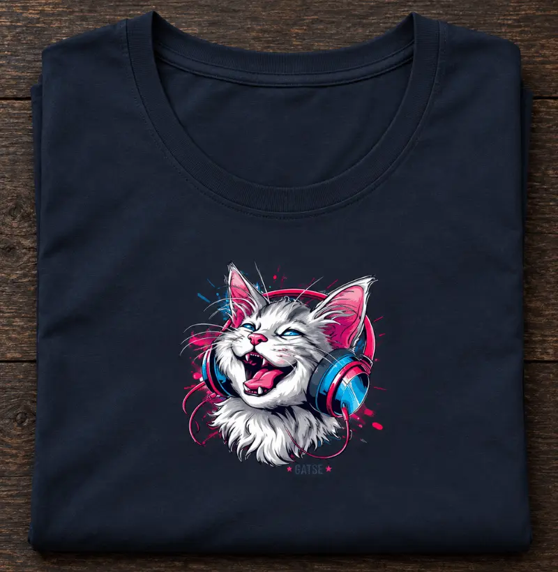 Camiseta Gato Musical - Camiseta