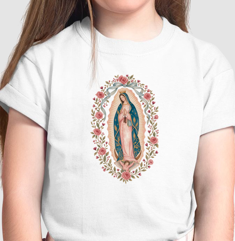 Tshirt Infantil Virgem de Guadalupe
