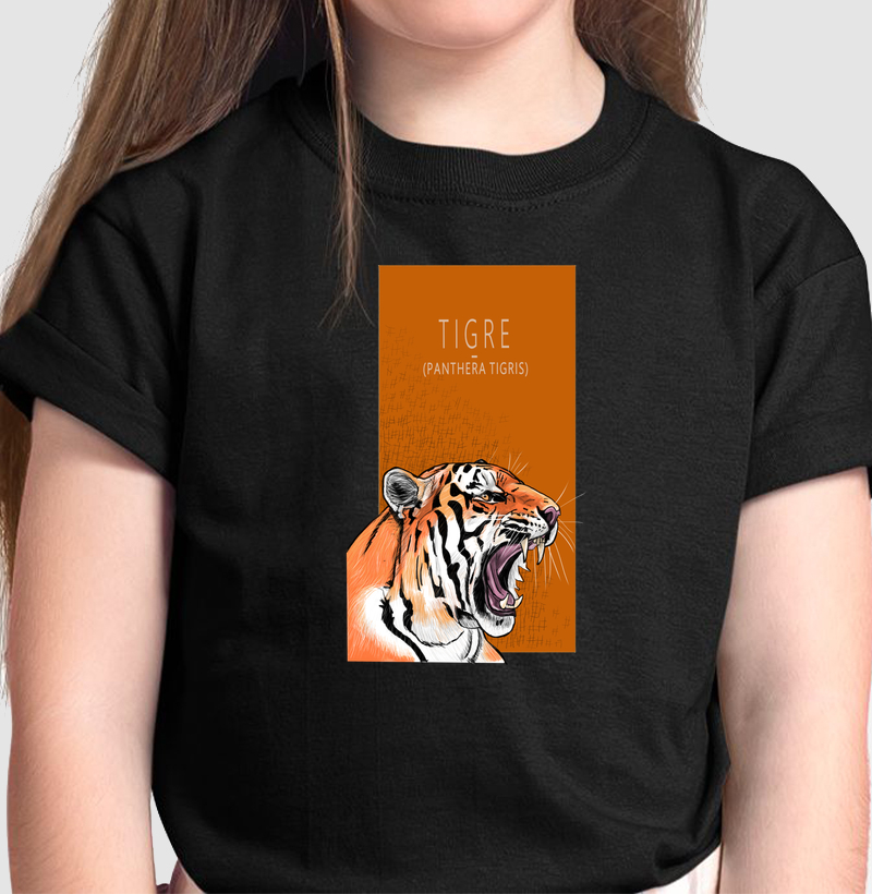 Camiseta Infantil Tigre - Camiseta Infantil