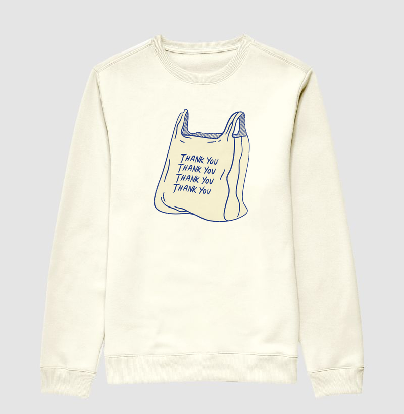 Moletom Thank You Blue