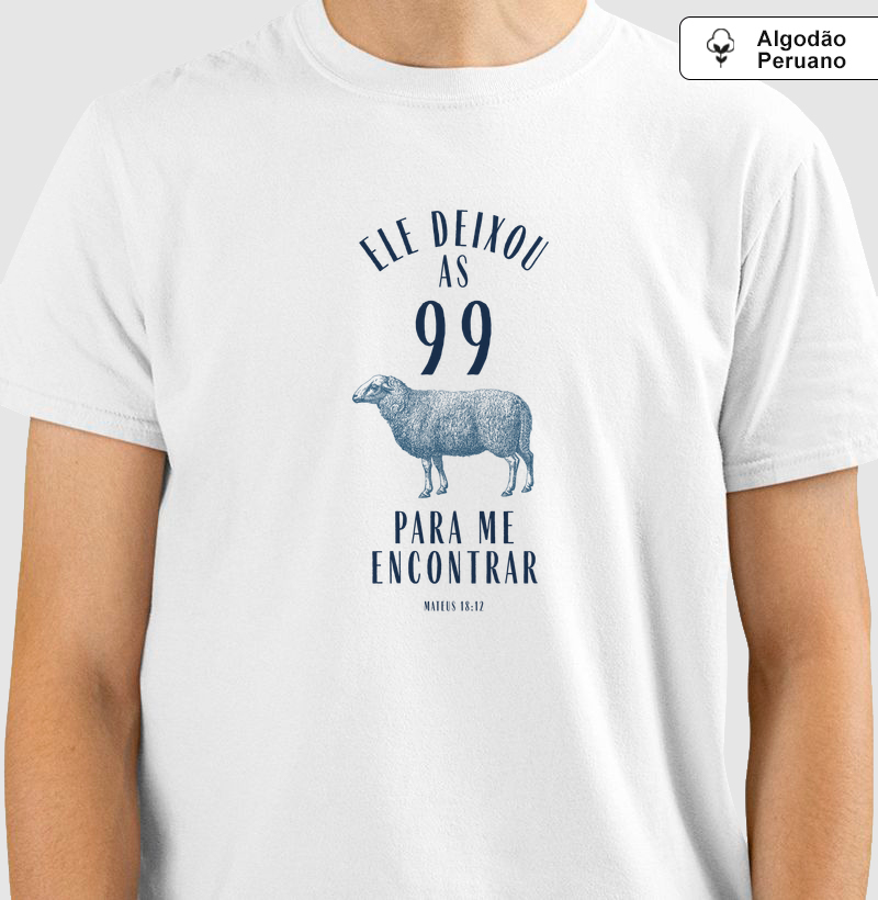 Camiseta Algodão Peruano 99 Ovelhas