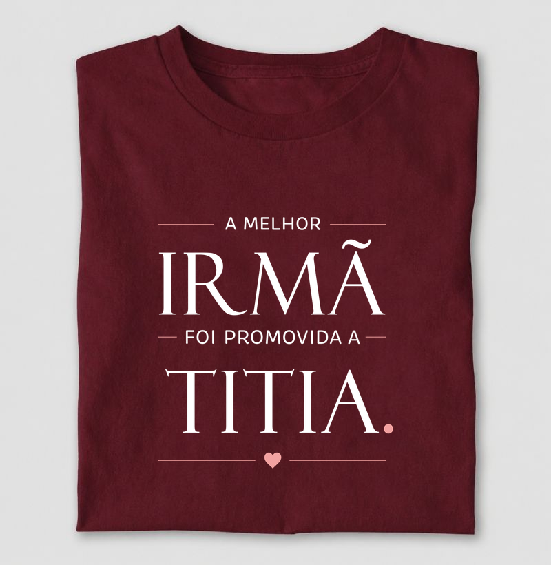 A melhor Irmã foi promovida a Titia