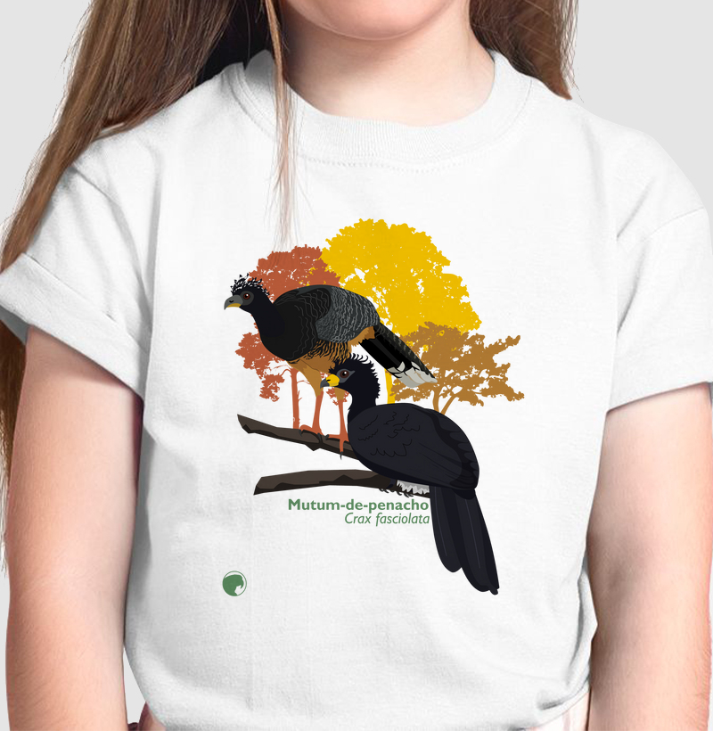 Camiseta Infantil Mutum-de-penacho