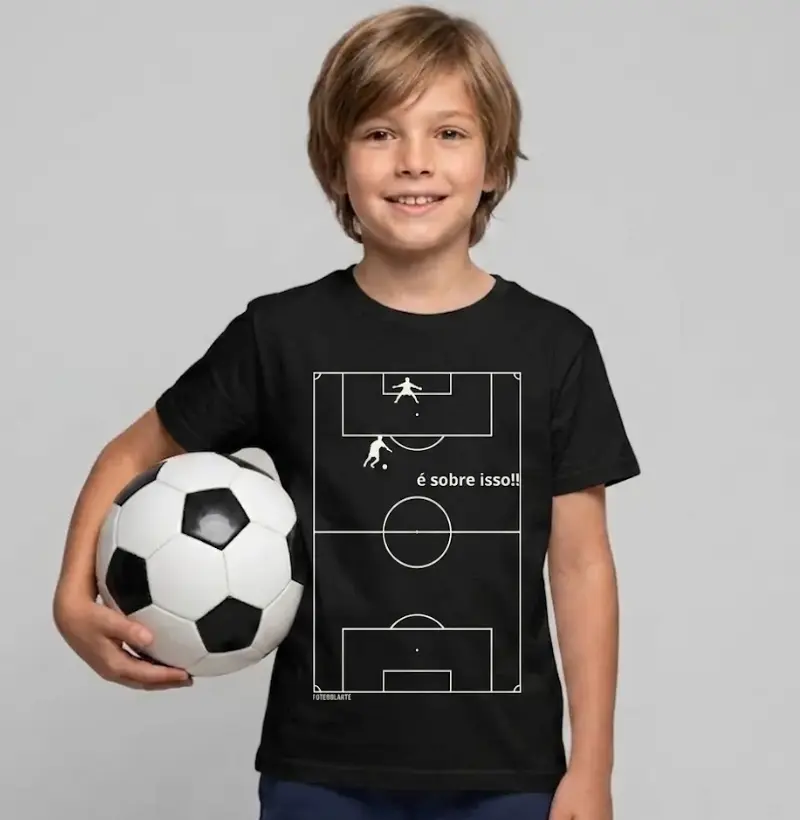 È Sobre Isso, camiseta campo Infantil