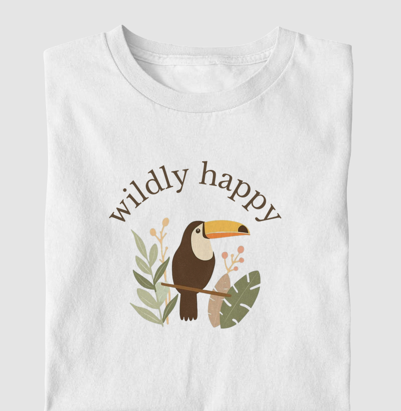 Camiseta Infantil Wildly Happy