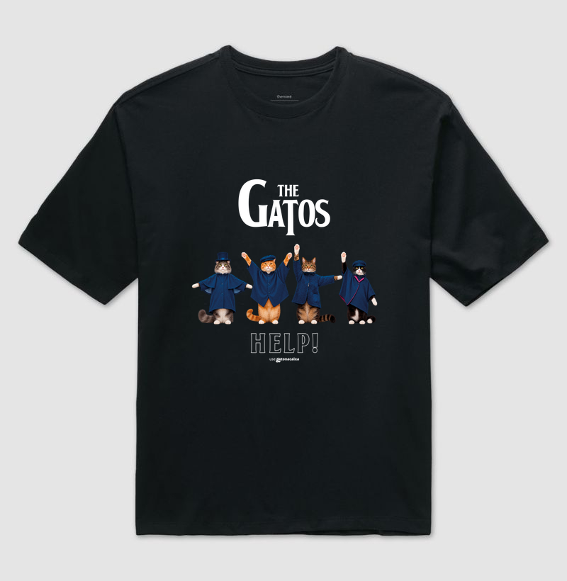The Gatos - Help! - Camiseta Oversized
