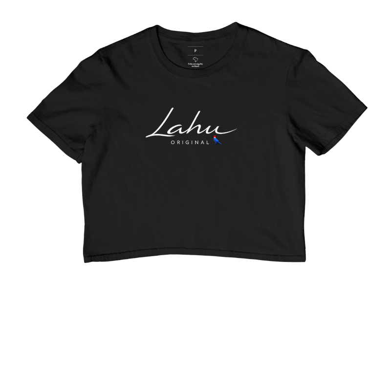 ✨ Essa estampa é um exemplo perfeito de elegância minimalista. O design apresenta o nome “Lahu” em uma caligrafia fluida e sofisticada, transmitindo leveza e autenticidade. Abaixo, o termo “ORIGINAL” surge em letras maiúsculas, equilibrando o conjunto com um toque de modernidade e firmeza. - Cropped
