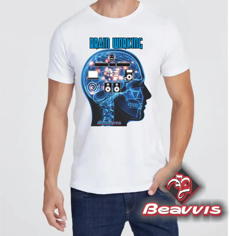 Camisa Cérebro Trabalhando 