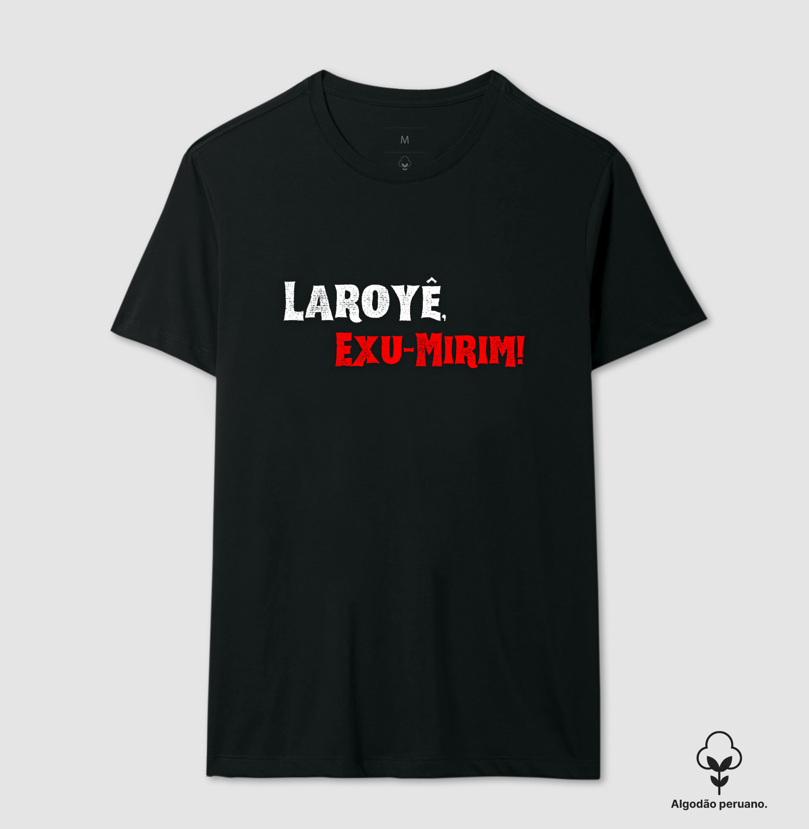 Exu-Mirim - Saudação - Camiseta Preta