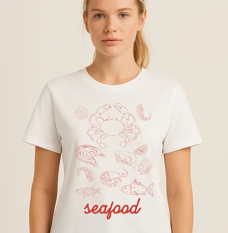 Camiseta Seafood Red