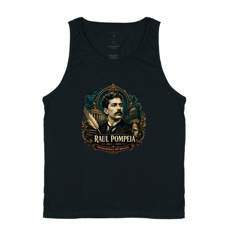 Camiseta Raul Pompeia - Pensadores do Brasil