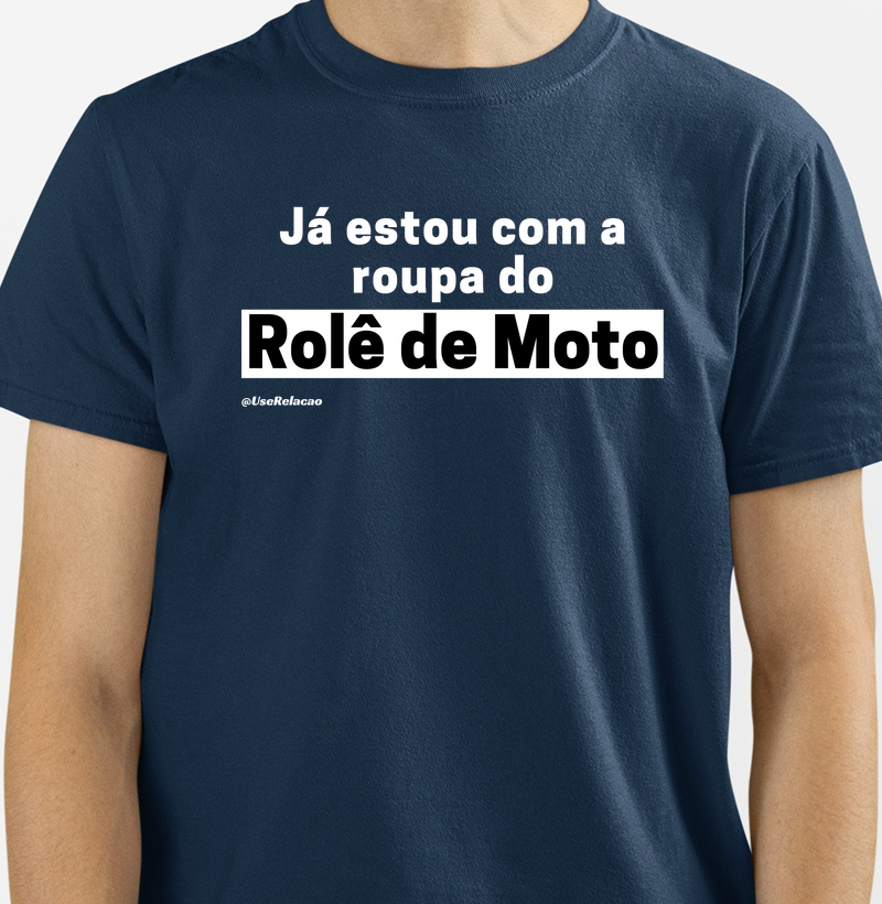 Já estou com a roupa do rolê de moto