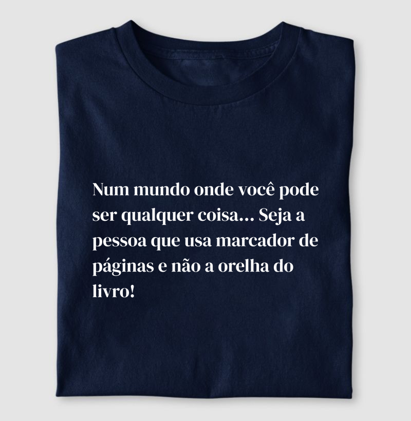 Seja a pessoa que usa marcador de páginas