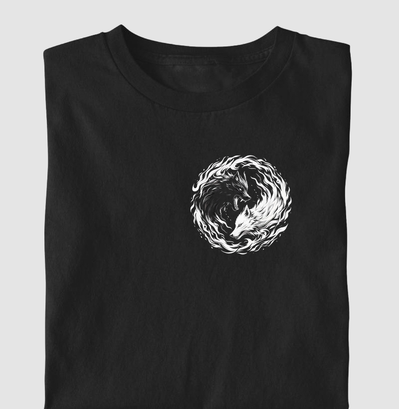 Hati E  Skoll Minimalista - Camiseta