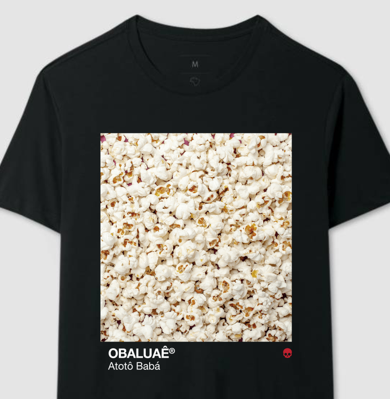 Camiseta Umbanda Orixá Obaluaê Omolu - Pipoca